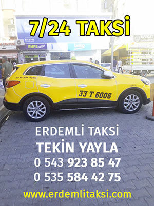 7/24 Erdemli Taksi - Tekin Yayla - 0 543 9238547 - 0 535 5844275